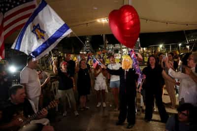 Image for Celebrations erupt in Gaza, Israel on news of deal to end two-year war