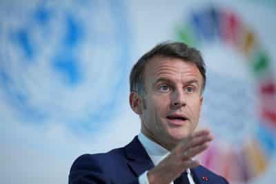 Image for UN conference on Israel-Palestinian conflict postponed, Macron says