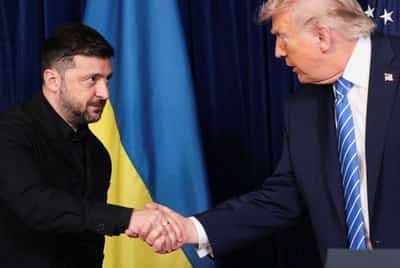Image for Trump welcomes Zelenskiy ahead of funeral of Senate ally who championed Ukraine