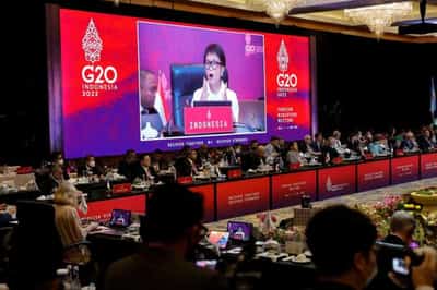 Image for War dominates G20 meeting as Russia chides West’s ‘frenzied’ criticism