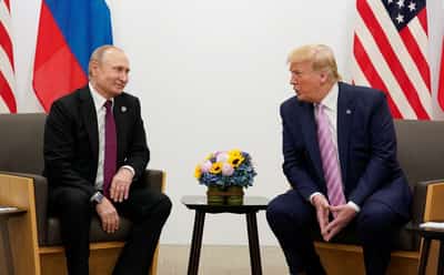 Image for Trump says he is weighing big sanctions, tariffs on Russia to end Ukraine war