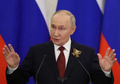 Image for Kremlin repeats Putin's assertion that Ukraine war is nearly over after Zelenskiy casts doubt