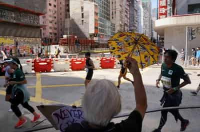 Image for Veteran Hong Kong activist jailed for unlawful assembly