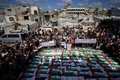 Image for UN rights chief says uncovered remains in Gaza raise concerns of war crimes