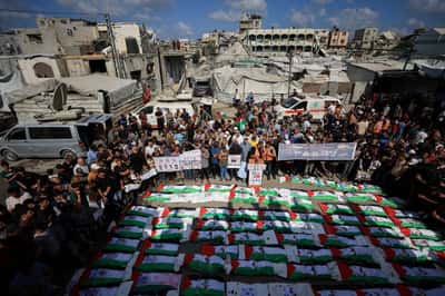 Image for UN rights chief says uncovered remains in Gaza raise concerns of war crimes