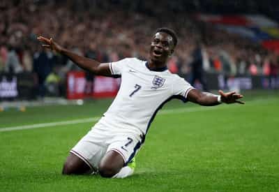 Image for Soccer-Tuchel says England's Saka still recovering from injury, needs managing for World Cup