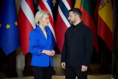 Image for EU's von der Leyen discussed Ukraine's path to EU membership with Zelenskiy