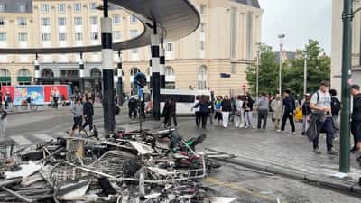 Image for Clashes break out at Belgian protest against education reforms