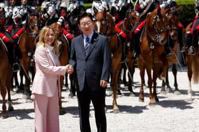 Image for Italy's Meloni and South Korea's Lee agree to deepen ties in Rome talks