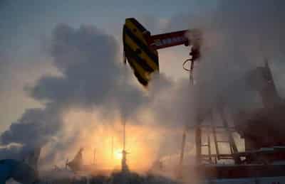 Image for Oil drops as China data weighs