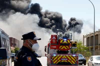 Image for Fire breaks out at chemicals warehouse in southern Spain
