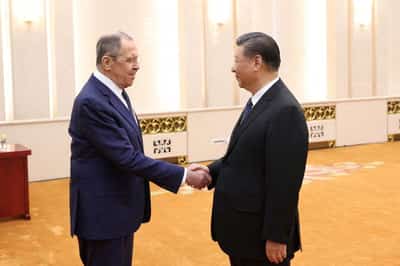 Image for Russia's Lavrov meets with China's President Xi, Russia says