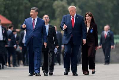 Image for Xi rolls into Trump summit with China's trade engine roaring