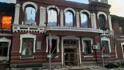Image for Russia says four killed, 35 children wounded in Ukrainian attack on Luhansk region