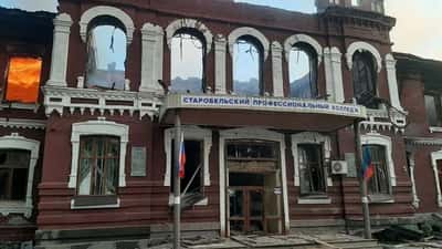 Image for Russia says four killed, 35 children wounded in Ukrainian attack on Luhansk region