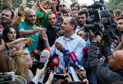 Image for Georgian court places opposition leader in pre-trial detention for contempt of parliament