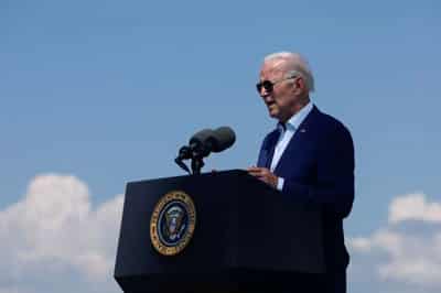 Image for Biden says he is ‘doing well,’ working after testing positive for COVID