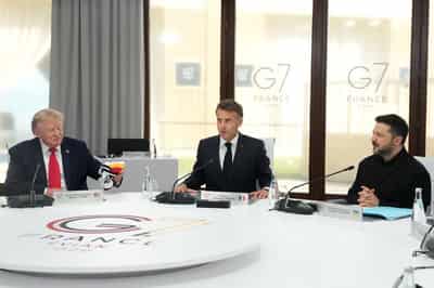 Image for Trump says he had good talks with Putin and Zelenskiy