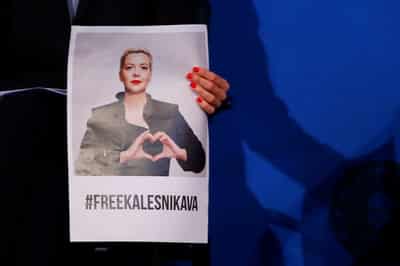 Image for Belarusian opposition politician Maria Kalesnikava freed by authorities, report says