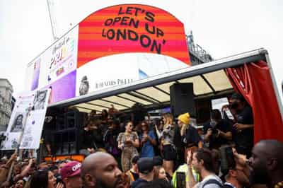 Image for &#8216;I want to dance&#8217;: London clubbers cheer end of COVID restrictions