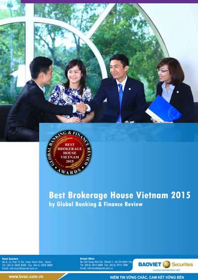 Image for BVSC RECEIVED “BEST BROKERAGE HOUSE VIETAM 2015” AWARD BY GLOBAL BANKING &amp; FINANCE REVIEW