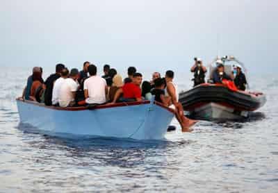 Image for German NGO Sea-Watch rescues nearly 100 migrants overnight in Mediterranean