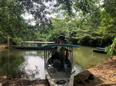 Image for FEATURE-In Ecuador’s Amazon, solar panels bring ‘fire canoe’ dream to life
