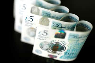 Image for Sterling slips with economic data, tariff uncertainty in focus