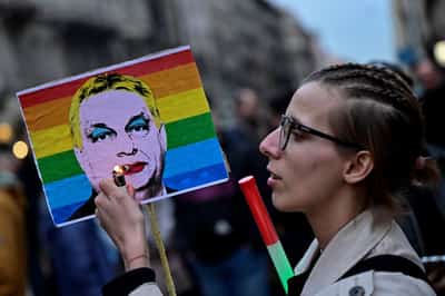 Image for Thousands protest in Budapest against law banning Pride