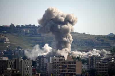 Image for US says it struck Iranian military sites, Tehran responds with air base attack