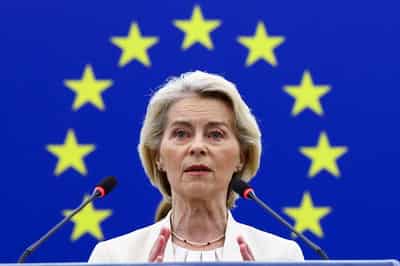 Image for EU will use all tools to cut China trade deficit, von der Leyen says