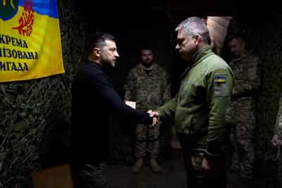 Image for Zelenskiy says Ukraine hit targets in Russia successfully overnight