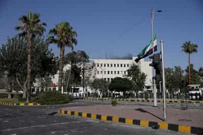 Image for Western diplomats were within metres of Israeli strikes in Damascus, sources say
