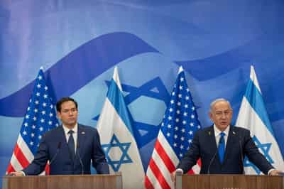 Image for Rubio speaks to Israel's Netanyahu, says US troubled by Gaza humanitarian situation