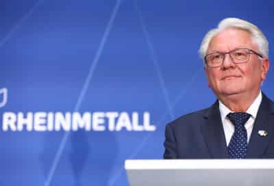 Image for Ukraine hits back against Rheinmetall CEO's housewives' drones comments