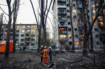 Image for Ukraine says it downs 31 missiles, 636 drones in Russian attacks over past 24 hours