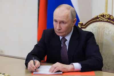 Image for Putin says he thinks the Ukraine conflict is coming to an end