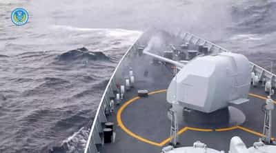 Image for China encircles Taiwan in massive military display