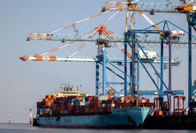 Image for Euro zone economy holds up, trade surplus surges on exports to US