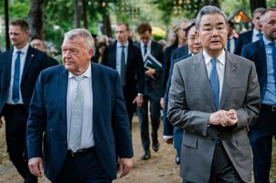 Image for China's foreign minister meets Danish counterpart on first stop of Nordic trip