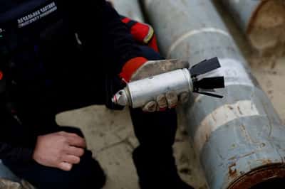 Image for Cluster bomb casualties near record, driven by war in Ukraine