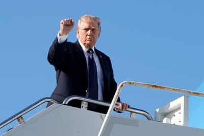 Image for Trump says US war supplies mean it can fight 'forever'