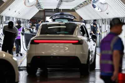 Image for Tesla's China-made EV sales rise 24.4% year on year in June