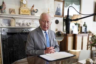 Image for King Charles warns of war's 'true cost' at VJ Day's 80th anniversary