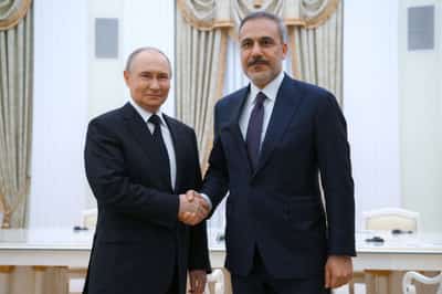 Image for Turkish foreign minister seeks Putin's support on nuclear plant, Gazprom