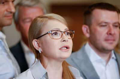 Image for Top Trump allies hold talks with Zelenskiy's political opponents, Politico reports