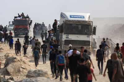 Image for Israel pounds Gaza City, 123 dead in last 24 hours