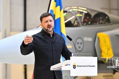 Image for Zelenskiy says Ukrainian military can hit Russian logistics throughout occupied areas