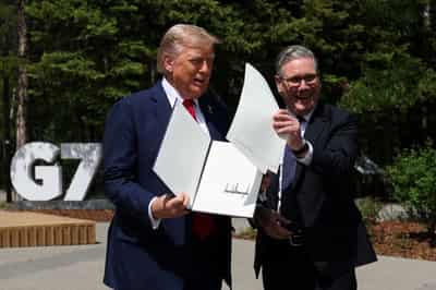 Image for Trump, Starmer say US-UK trade deal finalized