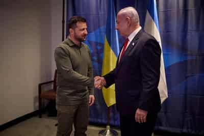 Image for Ukraine's Zelenskiy says he discussed US contacts with Israel's Netanyahu